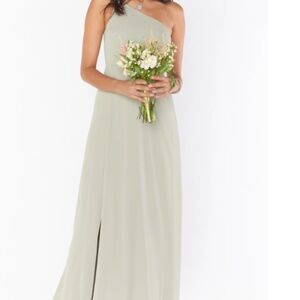 Show Me Your Mumu - Shannon One Shoulder Dress Moss Green Crisp